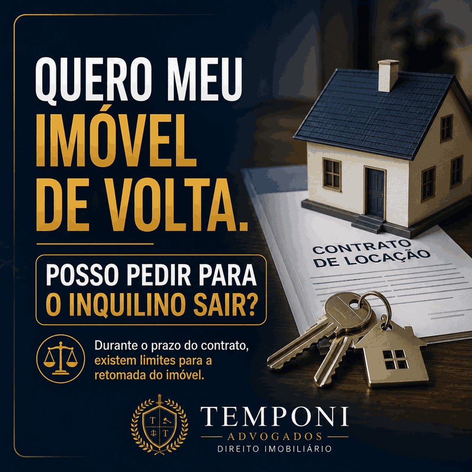 Posso Pedir para o inquilino sair do imóvel?